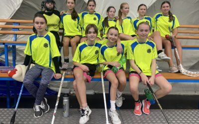 2. místo v krajském kole ve florbale pro dívky 6. a 7. tříd